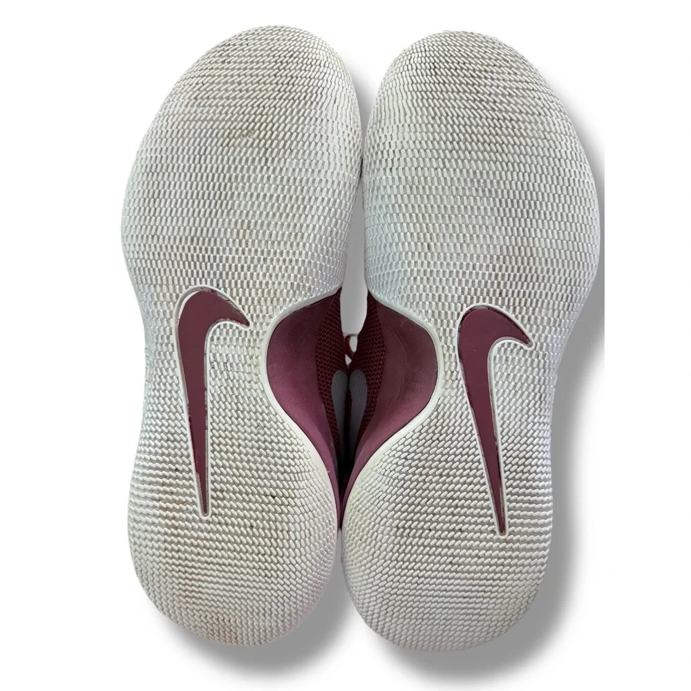 Nike Hypershift TB Burgundy White Basketball Shoes Sneakers Men Size 11.5